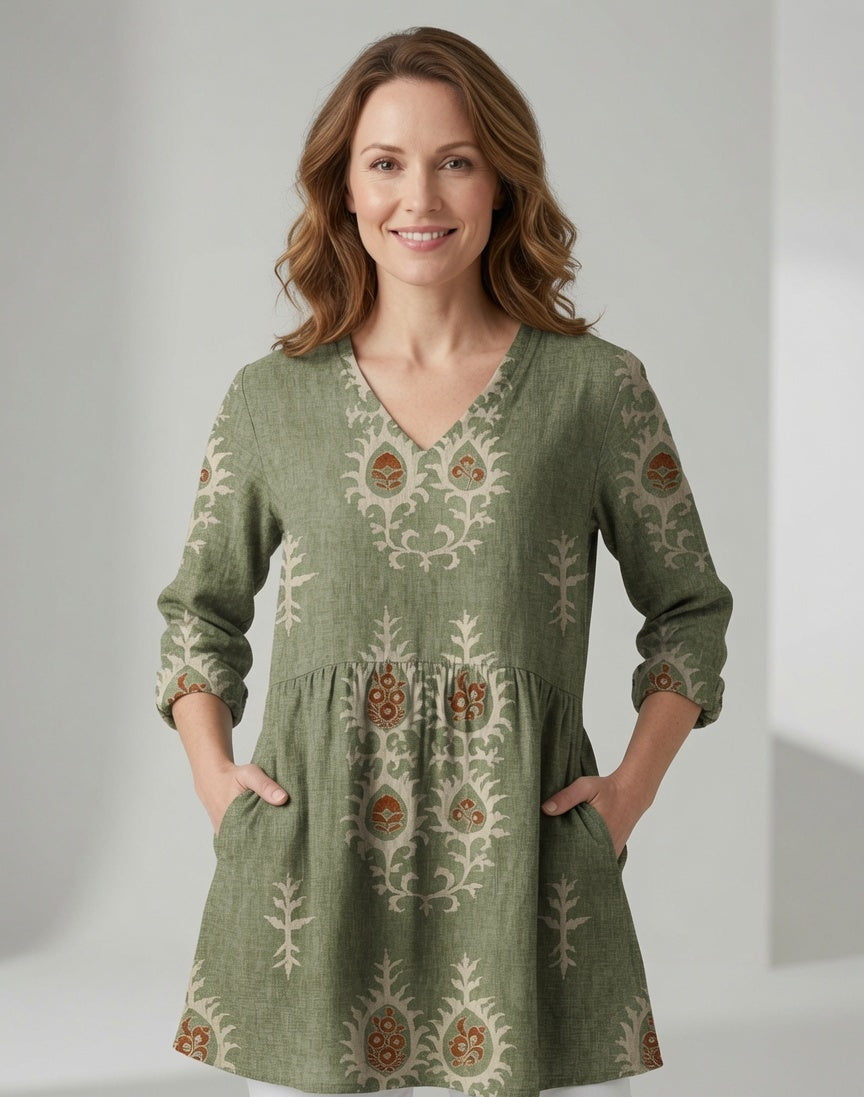 Liora | Embroidered Tunic Blouse 1