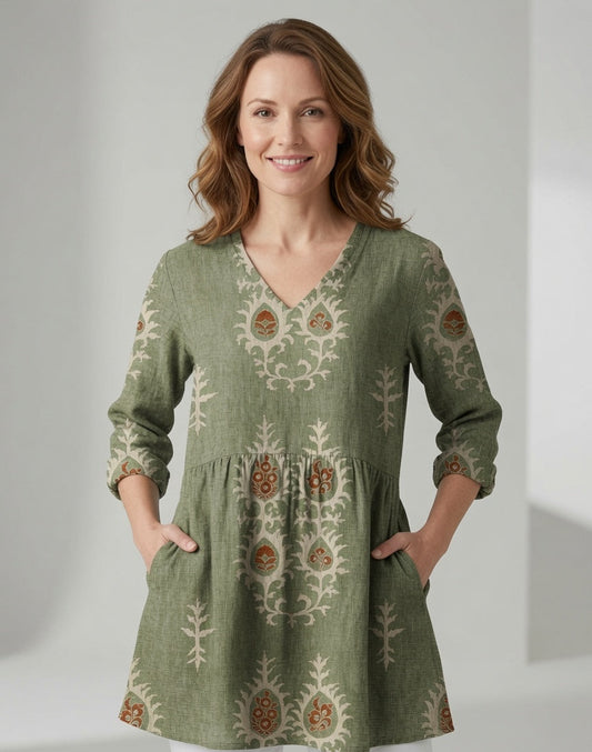 Liora | Embroidered Tunic Blouse 1