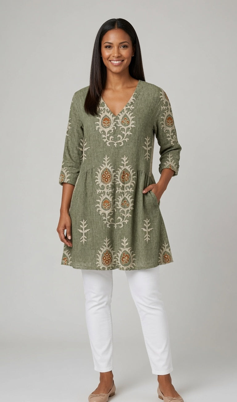 Liora | Embroidered Tunic Blouse 2
